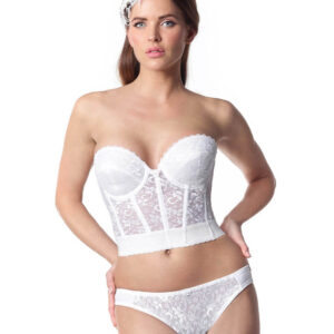Bridal  bustier   with lace 213
